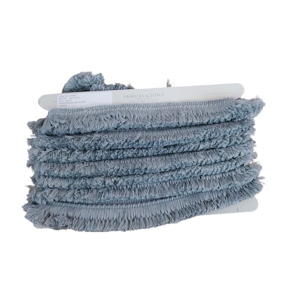Samuel & Sons 5 Yards Printemps Brush Fringe Ice 2" Woven Tassel Finishing Trim - Picture 1 of 9